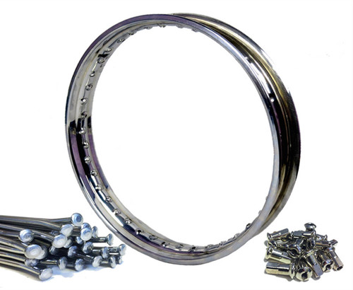 Polished norton rim spoke - polished,