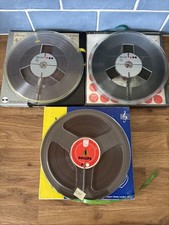 3x 7" Reel To Reel Tape Bundle - Used - Untested - Please Read - (Lot2)B24)