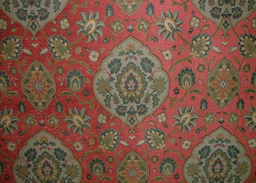 Medallion chenille curtain - medallion,