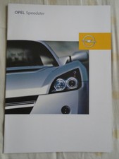 Opel Speedster brochure Apr 2003 German text