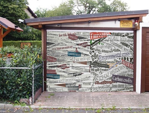 Grey letters n241 garage - 3d,