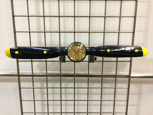 Aeroplane propeller clock - aeroplane,