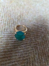 Faux Gold & Faux Emerald Dress