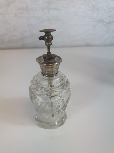 Vintage crystal perfume bottle - vintage,