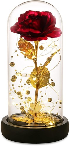 Dream flowers red gold foil - dream,