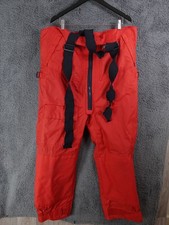 Musto Salopettes Mens Medium Broad Red Trousers Yachting Offshore Sailing Bib