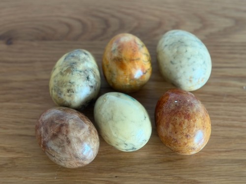 Vintage set stone eggs - vintage,