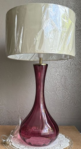 Next large plum glass lamp - plum,