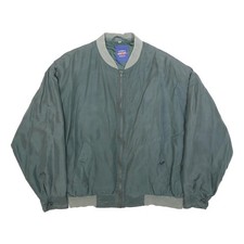 LET'S GO Mens Green Silk
