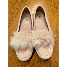 UGG Lane Pink Suede Sheepskin