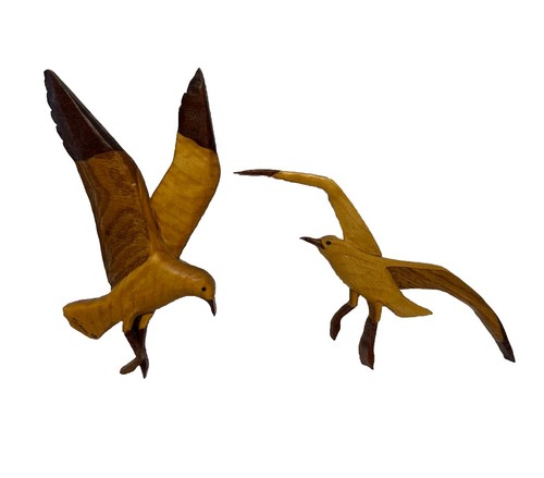 Intarsia art signed flying - intarsia,