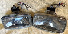 PAIR OF WIPAC STAINLESS SPOT LAMPS REFURBISHED CLASSIC CAR SCOOTER FORD AUSTIN