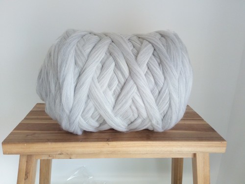 Light grey mix merino wool - grey,