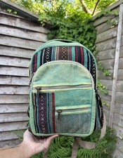 Green Small Stonewashed Hippie