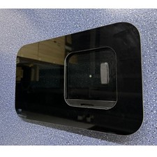 UNIVERSAL CAMPER VAN SLIDING OPENING WINDOW GLASS DARK TINT 460x280mm LEFT SIDE