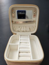 Small Travel Jewellery Box Ring Storage Organiser Case