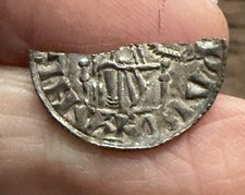 ANGLO SAXON. EDWARD THE CONFESSOR (1042-1066) SILVER ‘CUT’ HALFPENNY.