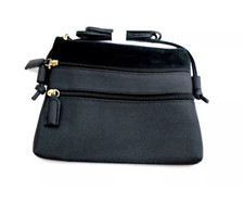 Nathalie Andersen Multizip Bag In Black With Single Strap - New In Packaging