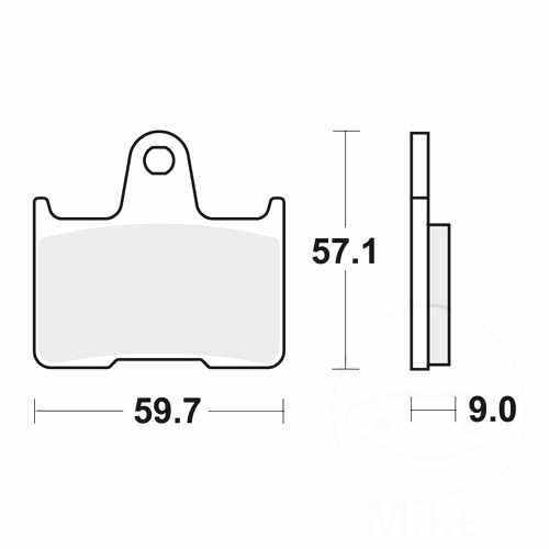 New trw brake pads mcb729 - trw,