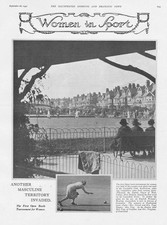 EASTBOURNE First Ladies Bowls Tournament at Cavendish Club - Vintage Print 1931