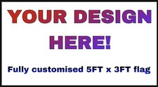 CUSTOM FLAG BANNER. 5FT X 3FT