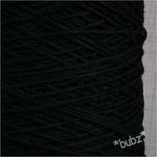 THICK SHETLAND WOOL YARN BLACK