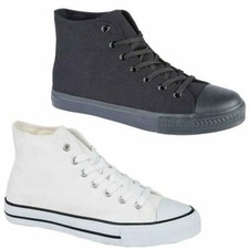 Mens Canvas Shoes Casual Lace