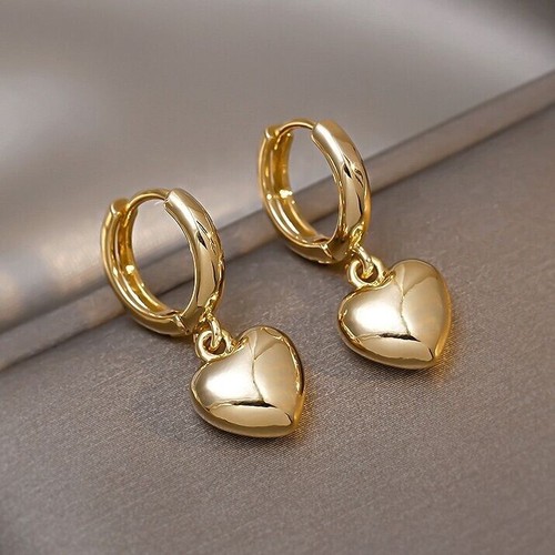 Charm gold heart - gold, drop