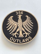 Porsche 356 Outlaw Badge 9cm