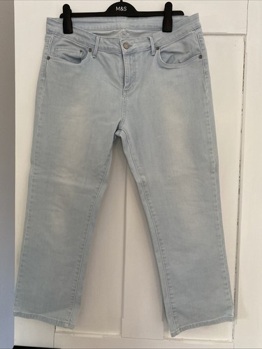 Ladies cropped jeans - m&s, size
