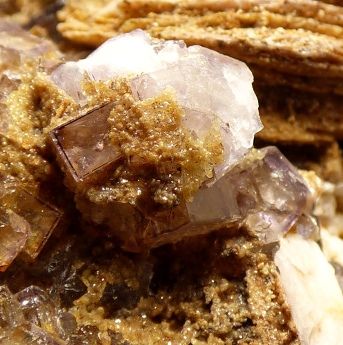 Purple fluorite baryte - purple,