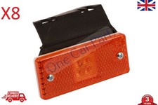 8x 24v LED Amber Side Marker
