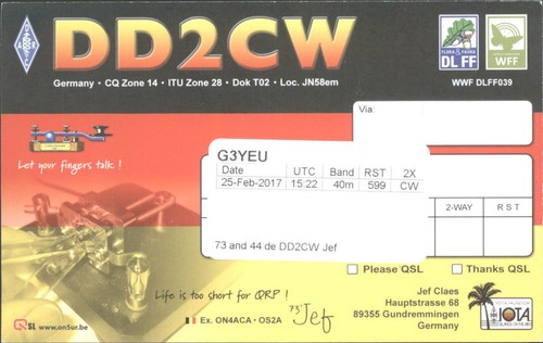 Ham radio qsl qso dd2cw - ham, qsl/qso