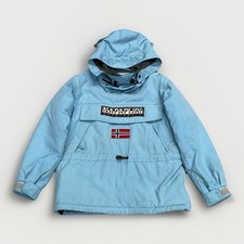 Napapijri Skidoo Cordura Teflon Blue Ski Quilted Lined Jacket Coat Mens Smock S