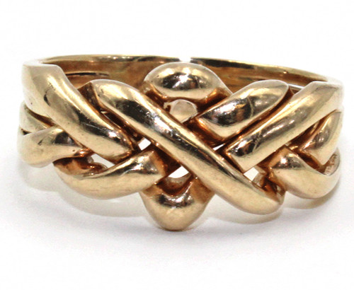 14k solid yellow gold knot - 14k,