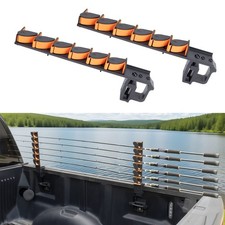 2Pcs Holds 6 Rods Clamp On