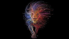 Lion Abstract Trippy Art Giant