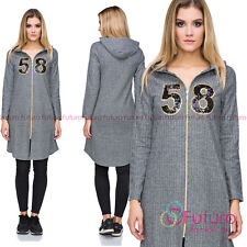 Ladies Casual Longline Zipper
