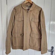 Nigel Cabourn Utility Jacket Brown Twill Cargo Pocket Chore Workwear Coat XL