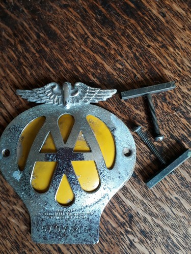 Vintage badge with original - vintage,