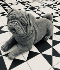 READY TO POST Latex And Fibreglass Mould Of A Lovely Lying Down Pug Dog 19/15/35