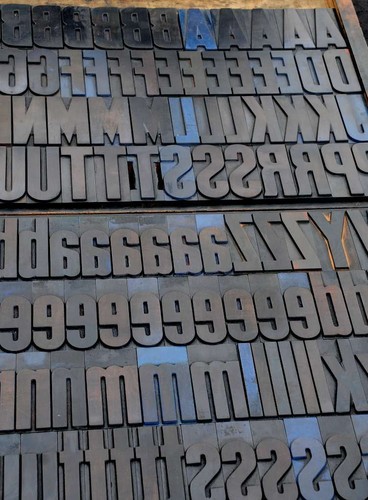 Letterpress alphabet 196pcs - ,
