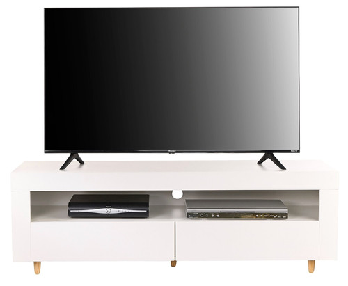 White stand cabinet 140cm - tv,