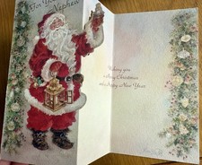 Busquets Fold Out Santa Father Christmas Card for Nephew