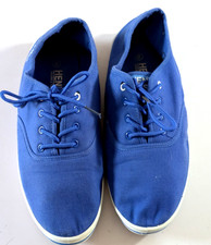 Henleys Blue Plimsoll Trainers UK 8 Retro Casual Summer