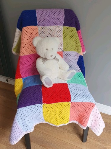 Hand crochet baby blanket - hand,