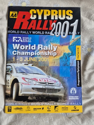 Cyprus rally 2001 programme - rally,