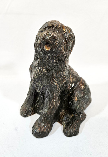 Metalware pewter sheep dog - pewter,