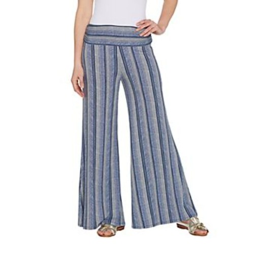 Lisa rinna stripe wide leg - rinna,