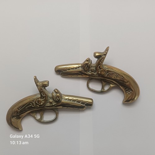 Vintage pair antique brass - vintage,